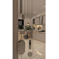 Miroir LED écologique pour salle de bain, coiffeuse, maquillage, support, grand mur incassable, miroir LED pour la décoration intérieure