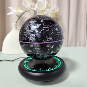 HCNT Speaker Night Light Magnetic Levitating Starry Globe Lamp 16 Colors Gradient Base 16 Colors <b>Change</b> for Globe 360° Rotation - Product Image 4