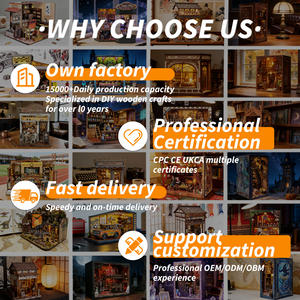 <span class=keywords><strong>Casa</strong></span> <span class=keywords><strong>de</strong></span> Madera en Miniatura para Armar, Rompecabezas 3D <span class=keywords><strong>de</strong></span> Madera, Rincón <span class=keywords><strong>de</strong></span> Lectura con Cubierta Antipolvo, Ideal para Regalo, con Iluminación - Product Image 6