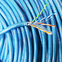 Câble réseau intérieur Cat6 FTP KICO à vitesse rapide, conducteur nu CCA, gaine PVC, 8 conducteurs, paire torsadée 4P, certifié S.G.S.