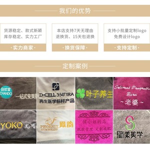 Serviettes de salon de beauté en microfibre 400g, ensemble de serviettes pour spa capillaire avec logo personnalisé et fixation velcro pour usage en salon - Product Image 2