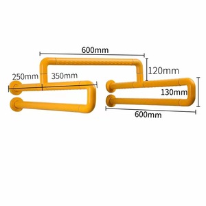 Barres d'appui pour lavabo Wankang 650mmx850mm, antidérapantes, pour la sécurité dans la salle de bain, pour personnes handicapées et âgées - Product Image 5