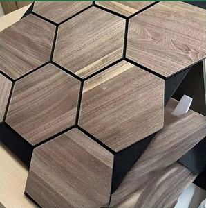 Panneaux en fibre de polyester hexagonaux, bricolage, dalles acoustiques pour murs et plafonds, modernes, écologiques, réduction du bruit de 29 dB, utilisation au bureau, insonorisation - Product Image 3