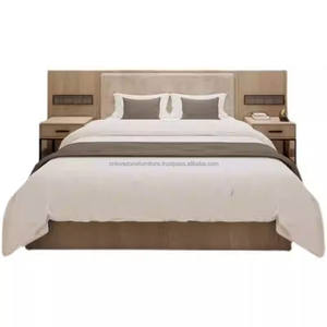 Muebles Modernos para Proyectos Hoteleros Comerciales, Juegos de Dormitorio para Hoteles de 3 Estrellas con Cama de Madera, Escritorio, Mesita de Noche y Armario - Product Image 3