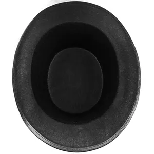 57-59 cm cappello a bombetta Derby nero feltro per matrimoni cappello maggiordomo costume, nero