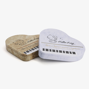 Tùy Chỉnh Hình Trái Tim Kim Loại Bánh Hộp Đám Cưới Hộp Kẹo, Sang Trọng Valentine Của Ngày/Valentine Của Ngày Sô Cô La Kẹo Jar - Product Image 4