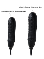 Dilatador Anal de Silicona Inflable, Suave e Impermeable, Masajeador de Próstata, Tapón Anal Grande