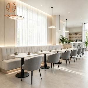 Chaise de table carrée personnalisée Ron Group Fashionable Beauty pour hôtel, siège rembourré en tissu, mobilier de <span class=keywords><strong>restaurant</strong></span> - Product Image 1