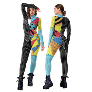 Disfraz de Sally de Película de Anime para Halloween Conjunto de Fiesta Cosplay Vestido Navideño para Mujer Mono Ajustado Catsuit Zentai Body Gótico Leggings - Product Image 4