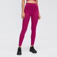 Leggings de yoga taille haute effet fessier galbant, longueur 9/10, sensation seconde peau, coupe ajustée, pour Pilates, entraînement, course et fitness