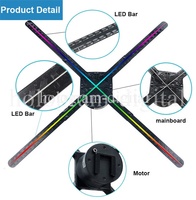 Echter 360-Grad 50cm 3D-Hologramm-Ball Mini-Sphären-Stil LED-Lüfter-Projektor Hologramm-Ball 360 °    Für Veranstaltungen und Geschäfte Feiertagsbedarf