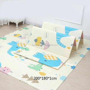 Tappetino da Gioco Pieghevole per Bambini - Impermeabile con Motivo su Entrambi i Lati - Recinto per Giocattoli - Tappetino Antiscivolo per Gattonare - Product Image 1
