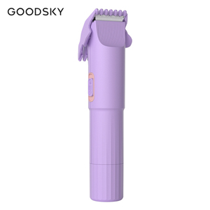 GOODSKY <span class=keywords><strong>Rasoir</strong></span> Électrique <span class=keywords><strong>Femme</strong></span> Rechargeable 2-en-1 à Double Tête, Tondeuse Bikini et Épilateur Facial Indolore Portable pour Usage Domestique - Product Image 1