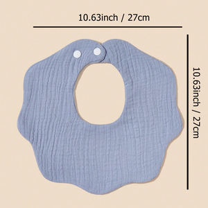 Bavoirs pour bébé en forme de pétale, fabriqués en matière douce, respectueuse de <span class=keywords><strong>la</strong></span> peau et respirante. Convient aux garçons et aux filles, certifié CPC - Product Image 2