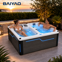 Bain froid et chaud à double zone personnalisé, bain de glace, spa chauffé, piscine d'hydrothérapie pour projets de bien-être commerciaux
