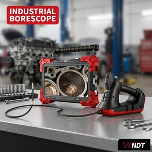 6mm 1080P Industrial Endoscope| IP67 Waterproof,2m <b>Cable</b> | 360. Articulating Automotive Borescope for Engine Inspection - Product Image 1
