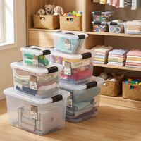 Boîte de rangement en plastique transparent Xingsheng en gros, écologique, avec roulettes, grande capacité, pour vêtements et couettes, idéale pour la maison et le placard