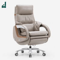 Chaise de bureau ergonomique pivotante pour manager, hauteur réglable, base en alliage d'aluminium, siège de salle de conférence en mousse haute densité, pour bureau