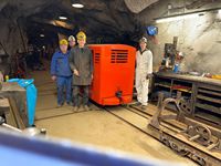 Vagone de mine souterraine à fond hermétique haute capacité avec pompe et roulement OEM Zlinktric
