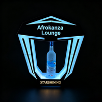 Présentoir LED VIP pour bouteilles avec logo personnalisé, MOQ 1 unité, idéal pour les soirées, les boîtes de nuit, les bars et les salons.