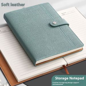 2025 Customizable Business Notebook Thickened Leather Hardcover A5 Size 100 Sheets Thread <b>Sewing</b> Self Help Work Meeting Record - Product Image 2