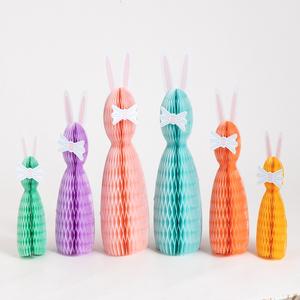 ของตกแต่งโต๊ะพับได้แบบรวงผึ้งรูปทรงกระต่ายทรงกลมขนาดลูกบอลรังผึ้ง - Product Image 3