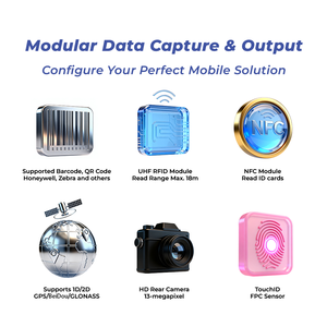 Finejoin M12 RFID UHF thiết bị đầu cuối cầm tay Android 10 5000mAh pin lithium-ion 4 gam wifi cho ABS thông minh đầu đọc thẻ ISO - Product Image 2