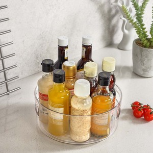 Organizador Giratorio de Acrílico Transparente para Especias de Cocina, Bandeja Giratoria de Plástico para Gabinete - Product Image 2