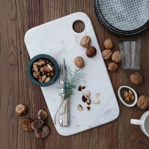 Planche à découper double face avec surpiqûre en marbre Planches à découper de cuisine pour steak occidental Fromage Viande Pain - Product Image 1