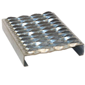 Plataforma de rejilla de seguridad, puntal de agarre perforado, escalones de aluminio - Product Image 2