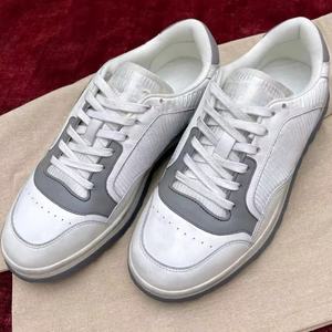 Chaussures décontractées en cuir véritable authentique à lacets avec logo personnalisé 2025, baskets de luxe de marque GU, haute qualité, antidérapantes, toutes saisons - Product Image 1