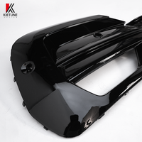 Cache-Grille de Phare Antibrouillard Avant Noir KIETUNE pour V.W Transporter T6.1 2019+ Kit Carrosserie Haute Qualité à Visser
