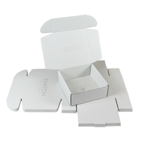 Nouveau design de gros avec logo personnalisé Promotion Boîtes d'expédition blanches en carton ondulé pour le visage avec porte-cadeau Boîte d'emballage en papier avec logo personnalisé
