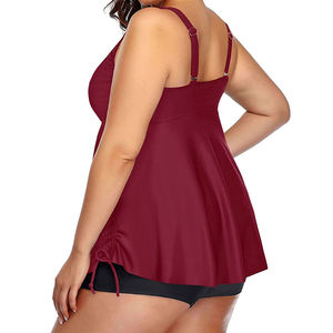 Costume da Bagno Due Pezzi Sexy per Donna, Abito da Spiaggia Verde Taglie Forti, Vendita Calda a Singapore - Product Image 6