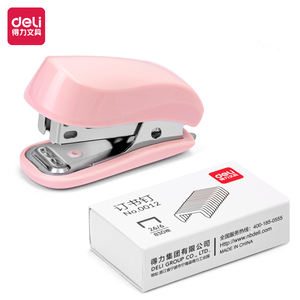   0255 수동 핑크색 학교용 미니 스테이플러 세트 1개 스테이플러 +830개 스테이플 휴대용 사무용 스테이플러 (카톤당 192세트) - Product Image 6