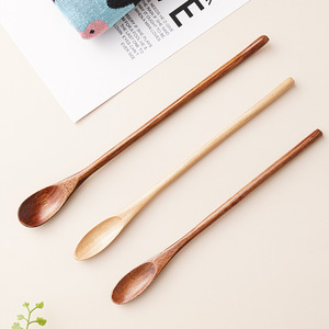 Minibarra mezcladora <span class=keywords><strong>de</strong></span> madera con mango largo, cuchara pequeña para café y miel, venta al por mayor - Product Image 4