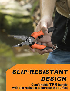 9-in-1 multitool vistang van roestvrij staal, 19 cm, haakverwijderaar en -snijder voor vissers, visaccessoires - Product Image 6