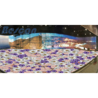 BESCAN Interaktiver Tanzboden LED-Display 3D-Tanzboden Stehende LED-Bildschirmpaneele Bodenfliesen LED-Bühne Hochzeitsdisplay