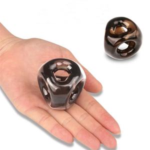 Herren Adult Crystal Sexspielzeug Weicher TPE Triple Cock Ring mit Silikon Enhance <span class=keywords><strong>Sleeve</strong></span> - Product Image 5