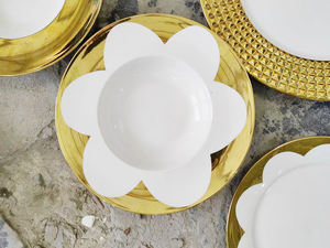 JIUWANG Venta caliente barato vaisselle DE LUXE con borde dorado Cuencos de cerámica Assiettes a granel <span class=keywords><strong>en</strong></span> porcelana <span class=keywords><strong>en</strong></span> Gros Venta por tonelada - Product Image 5