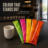 Sachet aluminisé imprimé en couleur, anti-lumière, pour poudre protéinée, dose unique, épaisseur réglable