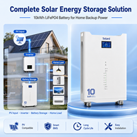 Batterie de stockage d'énergie domestique industrielle Solard à coque épaissie 48V 200Ah 10kWh, pack lithium-ion LiFePO4 empilable CAN 8000 cycles