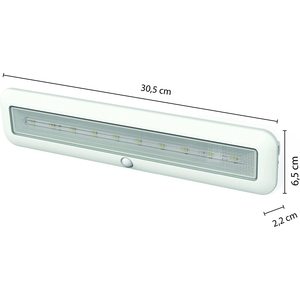 VELAMP laguna 30cm ricaricabile LED sensore di luce sotto armadio con rilevatore di movimento e telecomando 4000K temperatura colore - Product Image 5