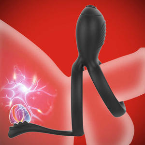 Vibromasseur masculin pour couple partageant la stimulation clitoridienne Passion Lock Fine Delay Vibration <span class=keywords><strong>Testicule</strong></span> <span class=keywords><strong>Anneau</strong></span> pour hommes - Product Image 5