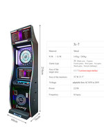 Luxuriöse Vertikale Elektronische Dartmaschine aus Metall mit Automatischer Punktezählung X-7 für Bar, Billardraum, Kommerzielle Spiele und Wettkampfausrüstung