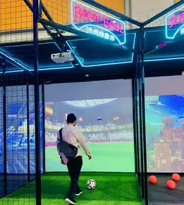 jogos interativos de simulador de esportes de futebol indoor para academia e centro esportivo