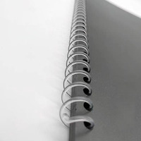 Excellente qualité en plastique spirale reliure bobine anneau motif Para Oficina métal et fer matériel
