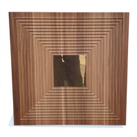 Nouveau design de panneaux muraux 3D en PVC imitation bois, fabricant de panneaux muraux imperméables pour projets d'intérieur