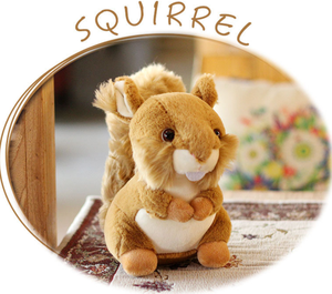 Peluche Realistico di Scoiattolo Marrone, Regalo per Bambini, Giocattolo Personalizzato di Animale della Foresta - Product Image 3