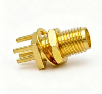Connecteur RF SMA-KE, connecteur coaxial SMA femelle à soudure sur circuit imprimé, en vente